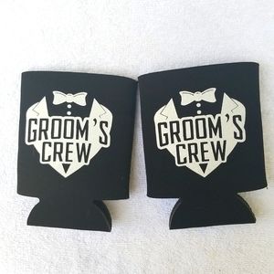 COPY Koozies beer holder Set of 2 Bridal Rare New